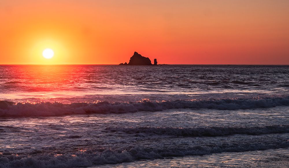 USA-Washington-Rialto Beach sunset art print by George and Marilu Theodore for $57.95 CAD