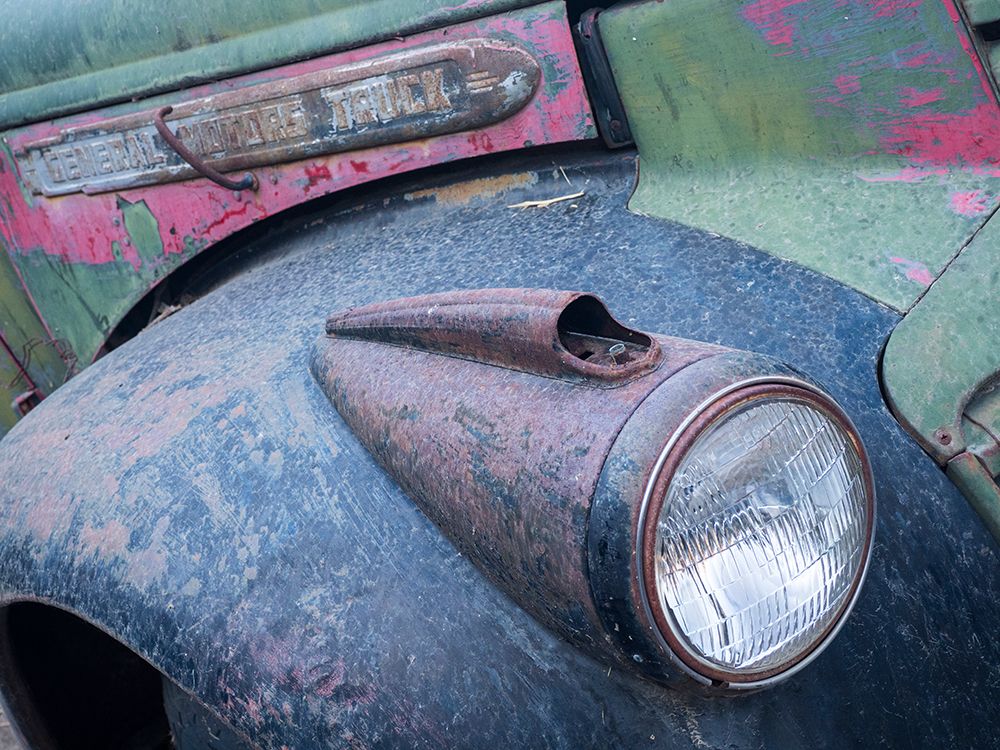 Close-up detail of old trucks in the Palouse art print by Julie Eggers for $57.95 CAD