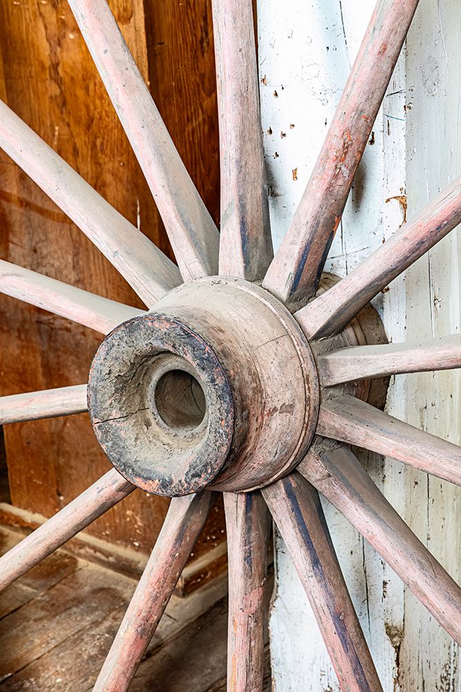 USA, Pomeroy, Washington State. Vintage wagon wheel. art print by Joe Restuccia III for $57.95 CAD