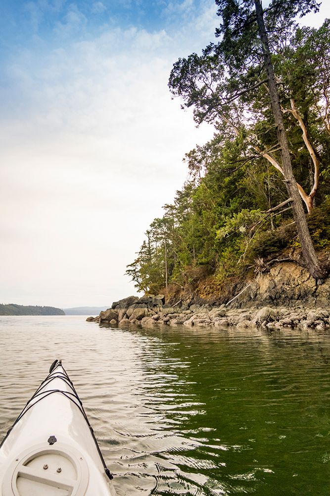 Paddling Hood Canal, Quilcene, Washington State, USA. art print by Rob Casey for $57.95 CAD