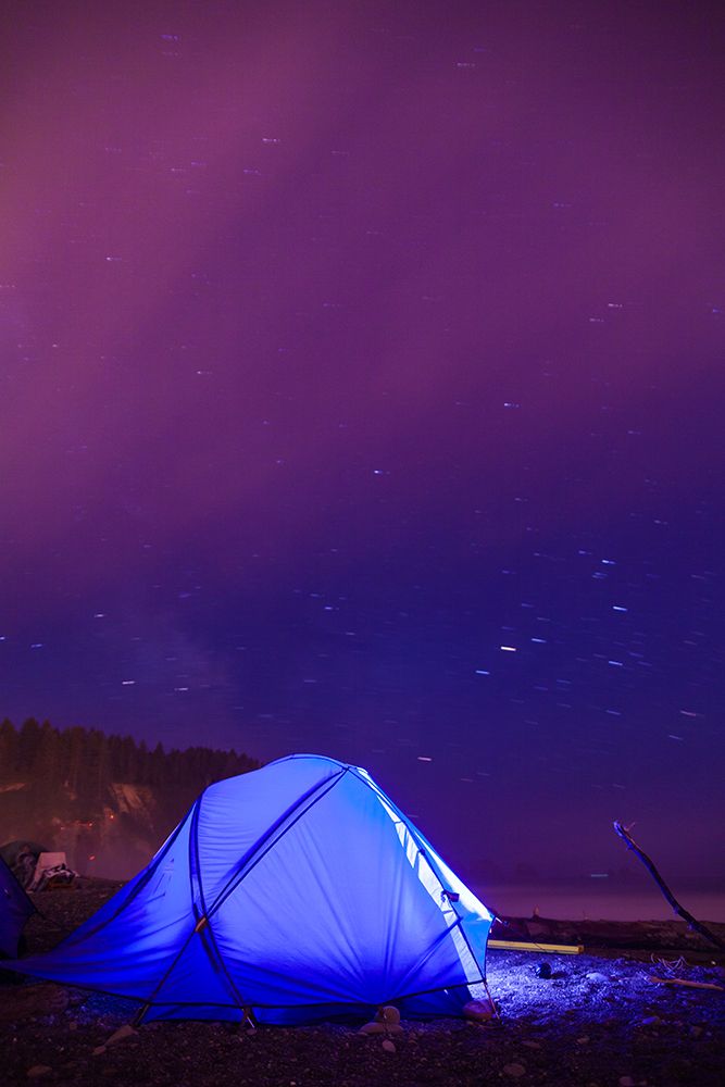 Camping on First Beach and James Island, Quileute Reservation, La Push, Washington State, USA art print by Rob Casey for $57.95 CAD
