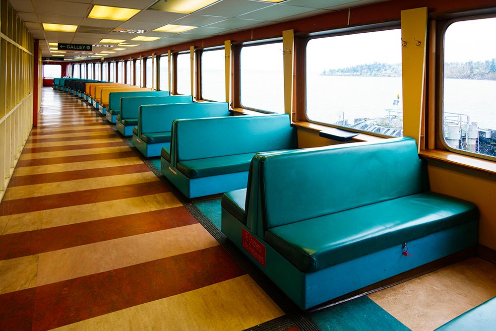 Puget Sound ferry crossing from Edmonds to Kingston, Washington State, USA art print by Rob Casey for $57.95 CAD