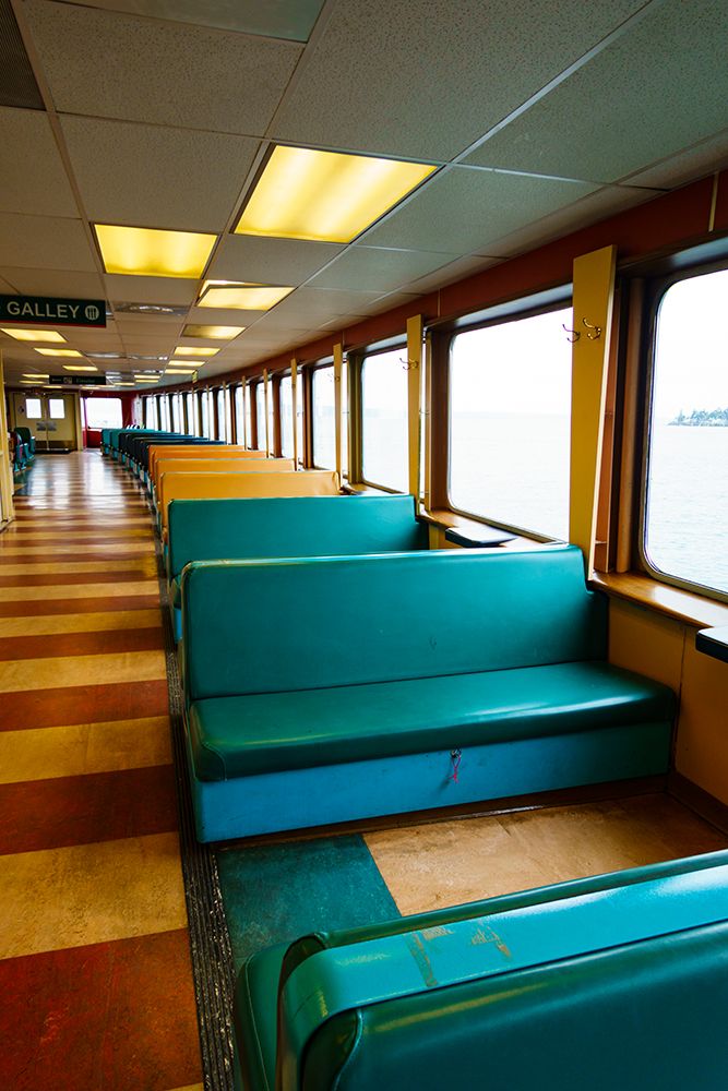 Puget Sound ferry crossing from Edmonds to Kingston, Washington State, USA art print by Rob Casey for $57.95 CAD