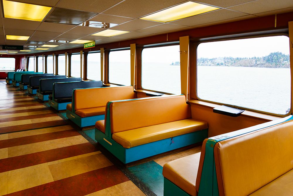 Puget Sound ferry crossing from Edmonds to Kingston, Washington State, USA art print by Rob Casey for $57.95 CAD