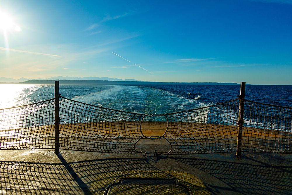 Kingston to Edmonds Spokane ferry on Puget Sound, Washington State, USA art print by Rob Casey for $57.95 CAD