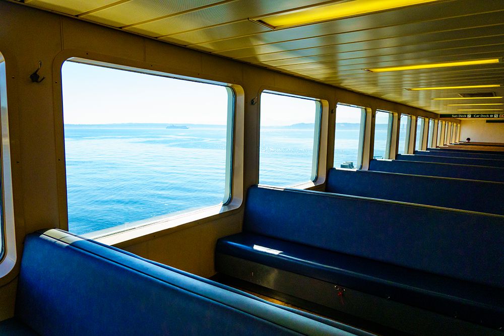 Washington State ferry interior. art print by Rob Casey for $57.95 CAD