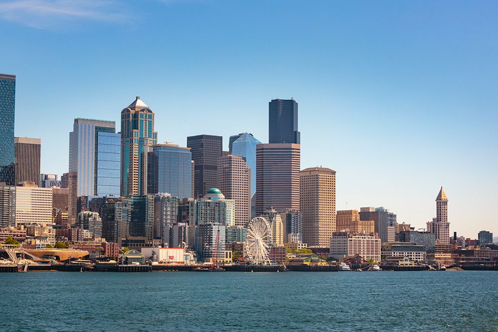 Seattle waterfront, Washington State, USA. art print by Rob Casey for $57.95 CAD