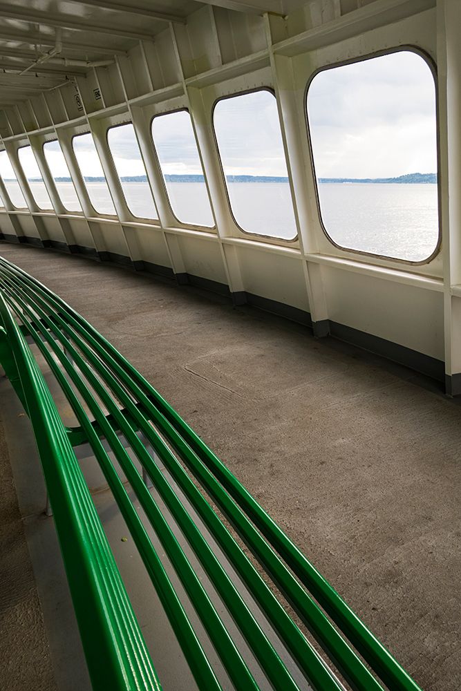 Row of windows on Washington State Ferry, Seattle, Washington State, USA. art print by Rob Casey for $57.95 CAD