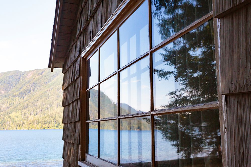 Roosevelt Cabins, Lake Crescent Lodge, Olympic National Park, Port Angeles, Washington State, USA. art print by Rob Casey for $57.95 CAD