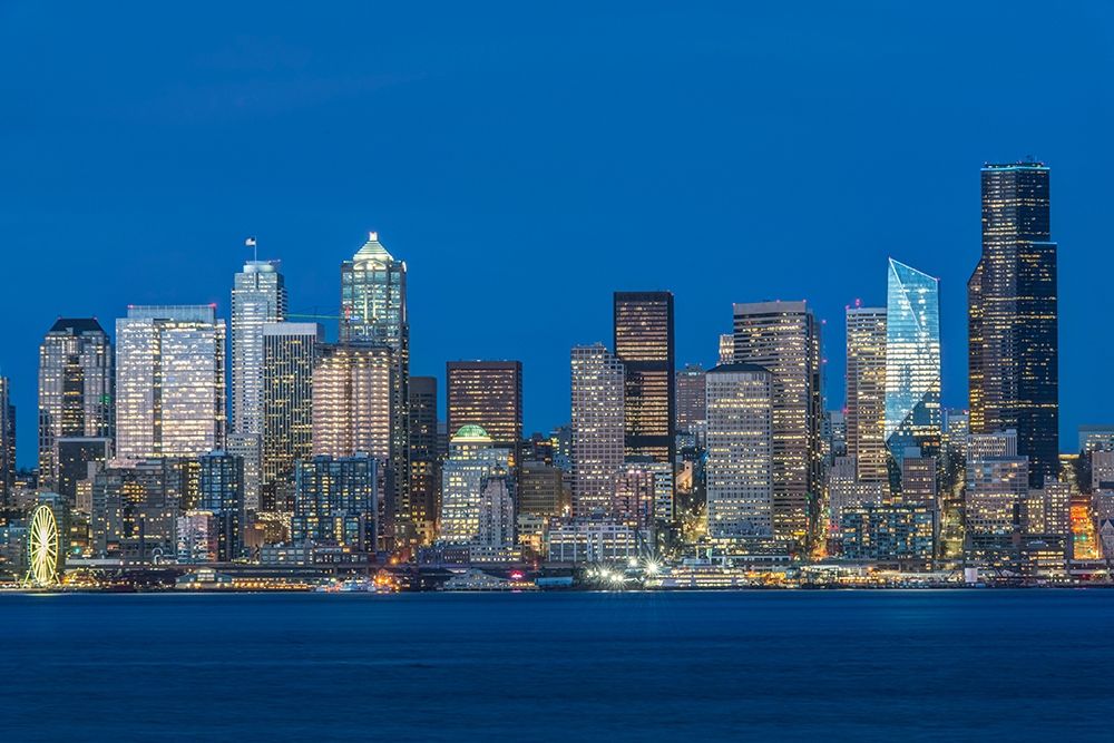Washington State-Seattle Skyline at Twilight art print by Rob Tilley for $57.95 CAD