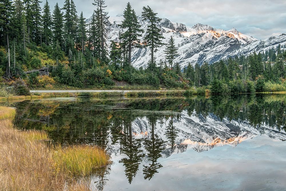 Washington State-Mt Baker and Snoqualmie National Forest-Mt Shuksan and Picture Lake art print by Rob Tilley for $57.95 CAD