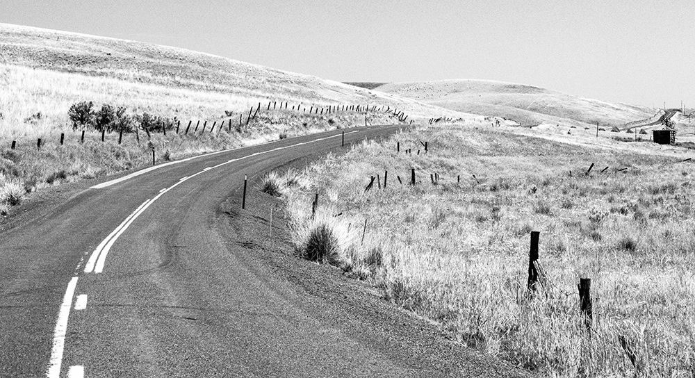 USA-Washington State-Benge Washtucna Road in black and white art print by Sylvia Gulin for $57.95 CAD