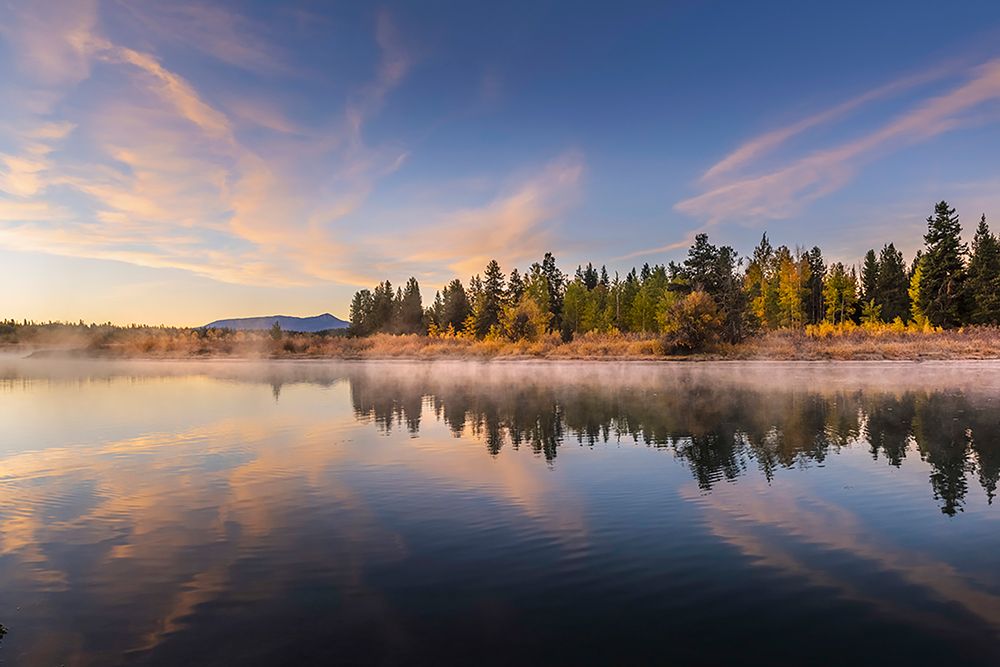 Tranquil autumn scene along Snake River-Grand Teton National Park-Wyoming art print by Adam Jones for $57.95 CAD