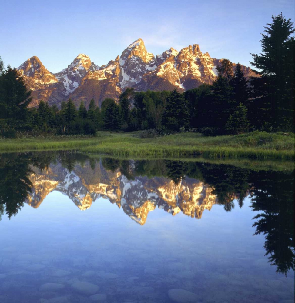 WY, Grand Tetons reflect in the Snake River art print by Christopher Talbot Frank for $57.95 CAD