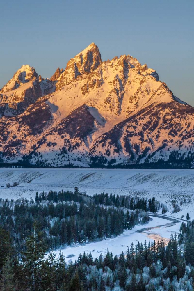 WY, Grand Tetons Mountain landscape at sunrise art print by Cathy and Gordon Illg for $57.95 CAD