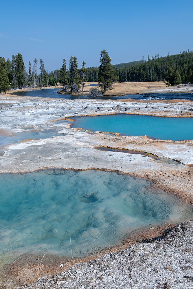 USA-Wyoming-Yellowstone National Park-Biscuit Basin-Black Diamond Pool art print by Cindy Miller Hopkins for $57.95 CAD