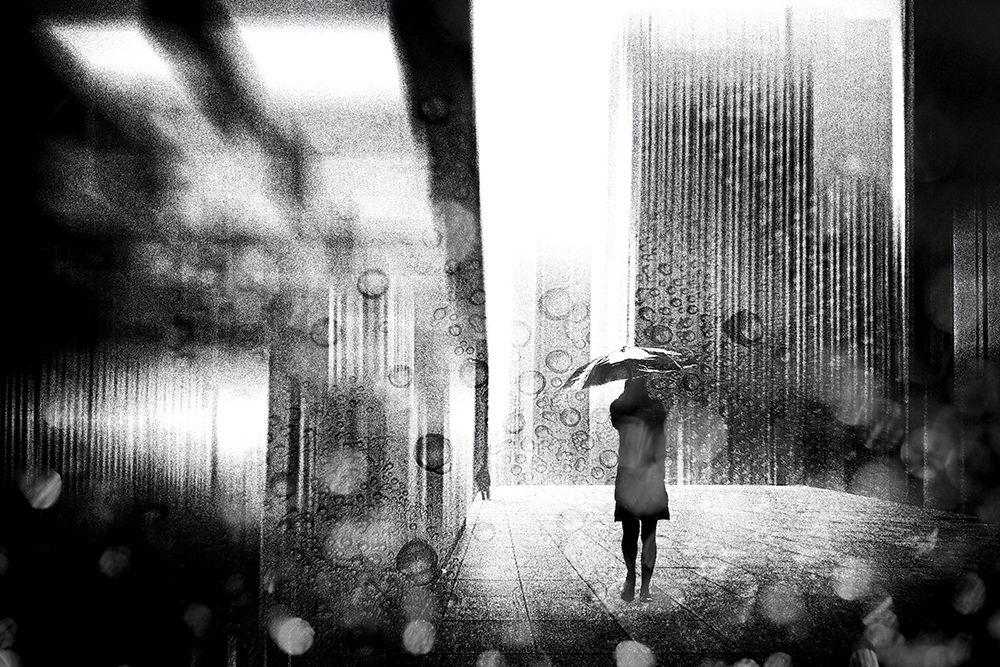 A raining day in Berlin art print by Stefan Eisele for $57.95 CAD