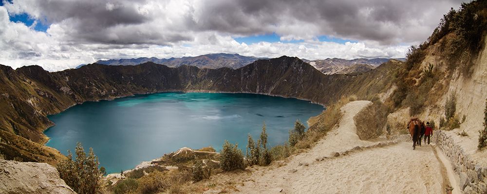 Quilotoa Volcano Laguna - Provincia de Cotopaxi - Ecuador art print by Fabien Bravin for $57.95 CAD