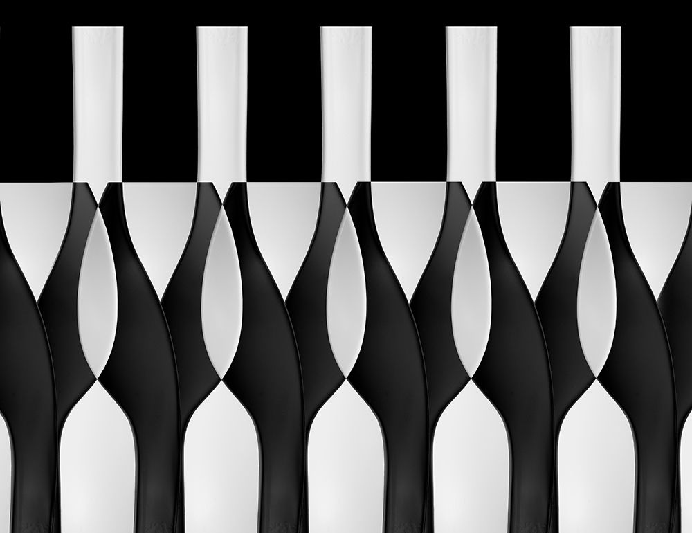 Spoons Abstract: Bottles Glasses Candles art print by Jacqueline Hammer for $57.95 CAD
