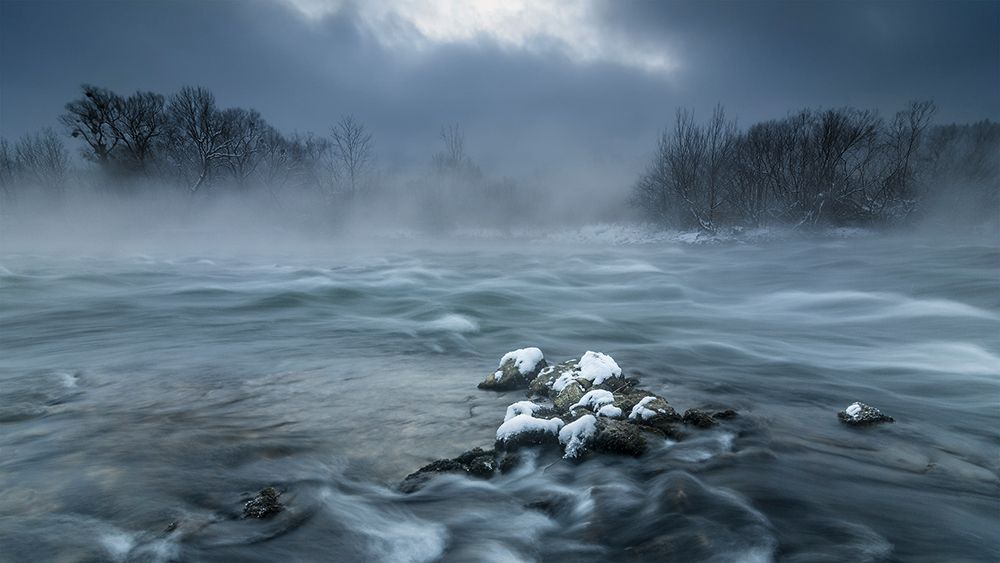 Frosty morning at the river art print by Tom Meier for $57.95 CAD