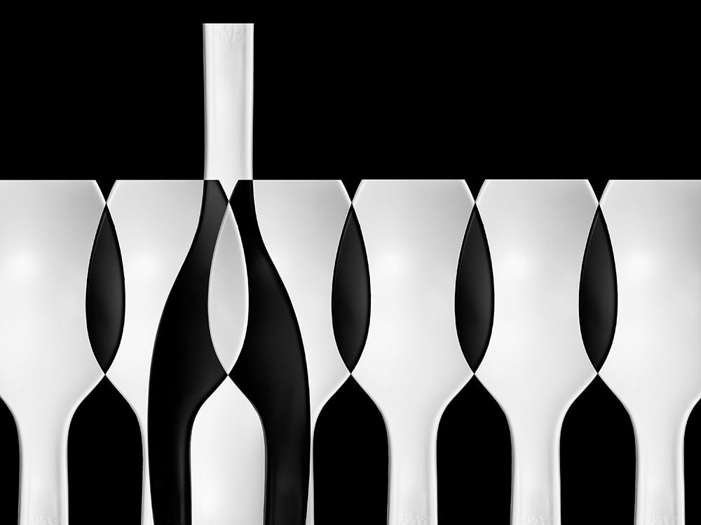 Spoons Abstract: Bottles Glasses Candles II art print by Jacqueline Hammer for $57.95 CAD