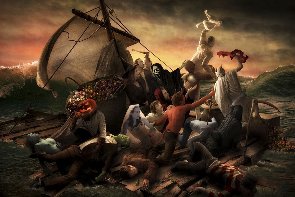 The Raft Of Halloween art print by Christophe Kiciak for $57.95 CAD