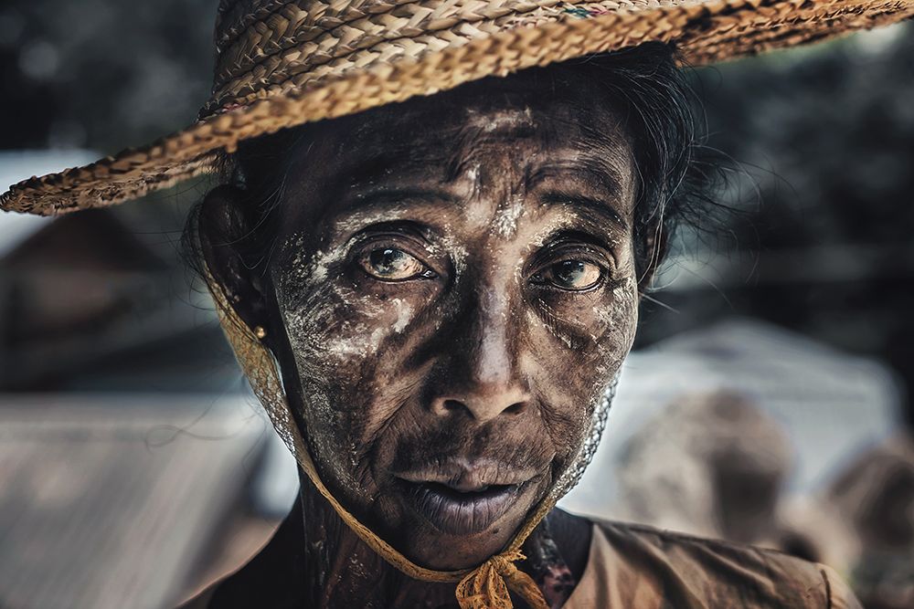 Street portrait in Mandalay, Myanmar. art print by Massimo Cuomo for $57.95 CAD