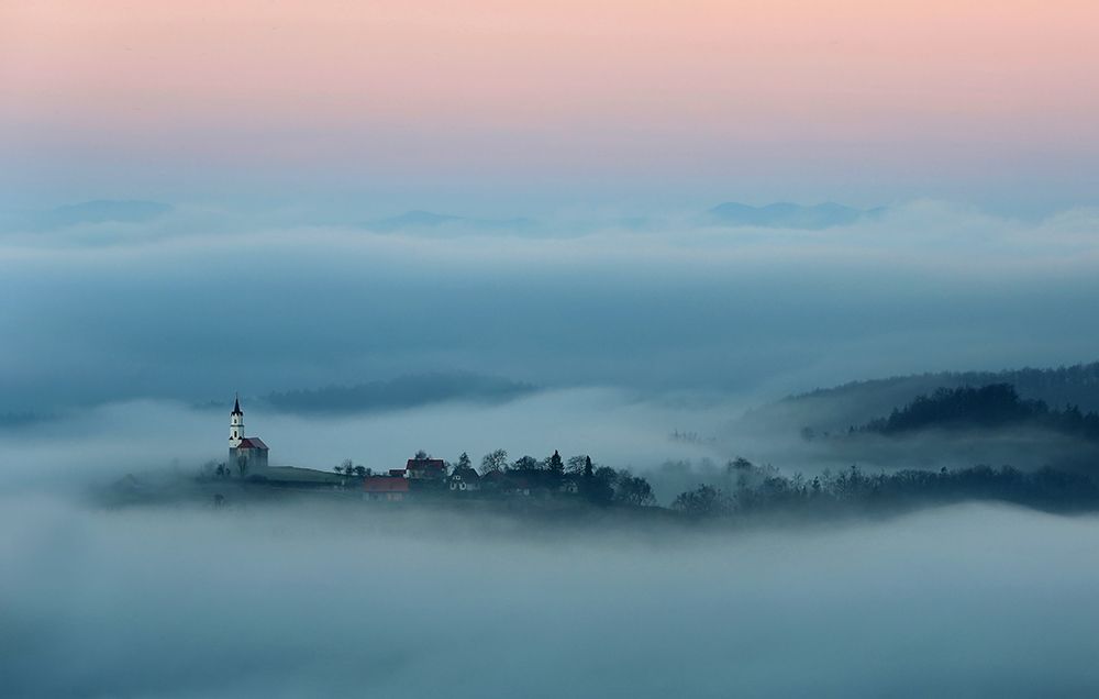 Saint Barbara above the clouds art print by Marko Oblak for $57.95 CAD