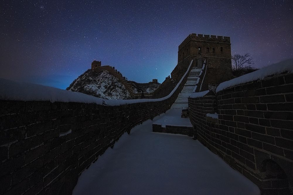 Starry Sky over Great Wall art print by Yan Zhang for $57.95 CAD