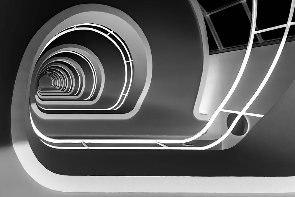 Stairs BW art print by Jan Niezen for $57.95 CAD