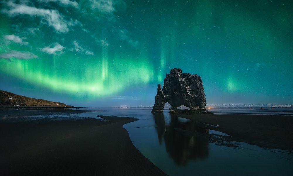 Under the Northern Lights art print by Javier de la for $57.95 CAD
