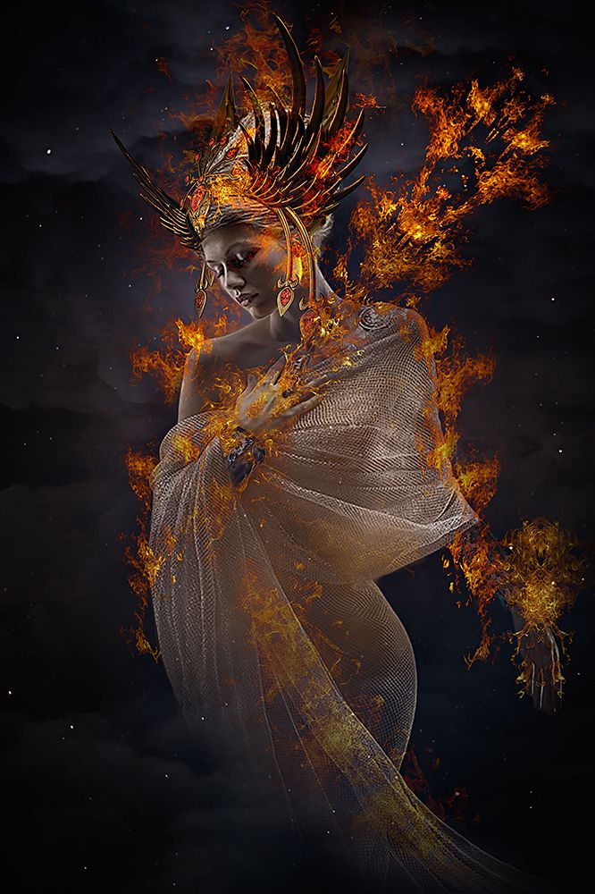 The Fire Princess art print by Che Abu Bakar for $57.95 CAD