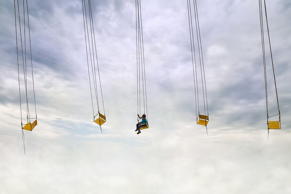 Up in the air! art print by Marius Cinteza for $57.95 CAD