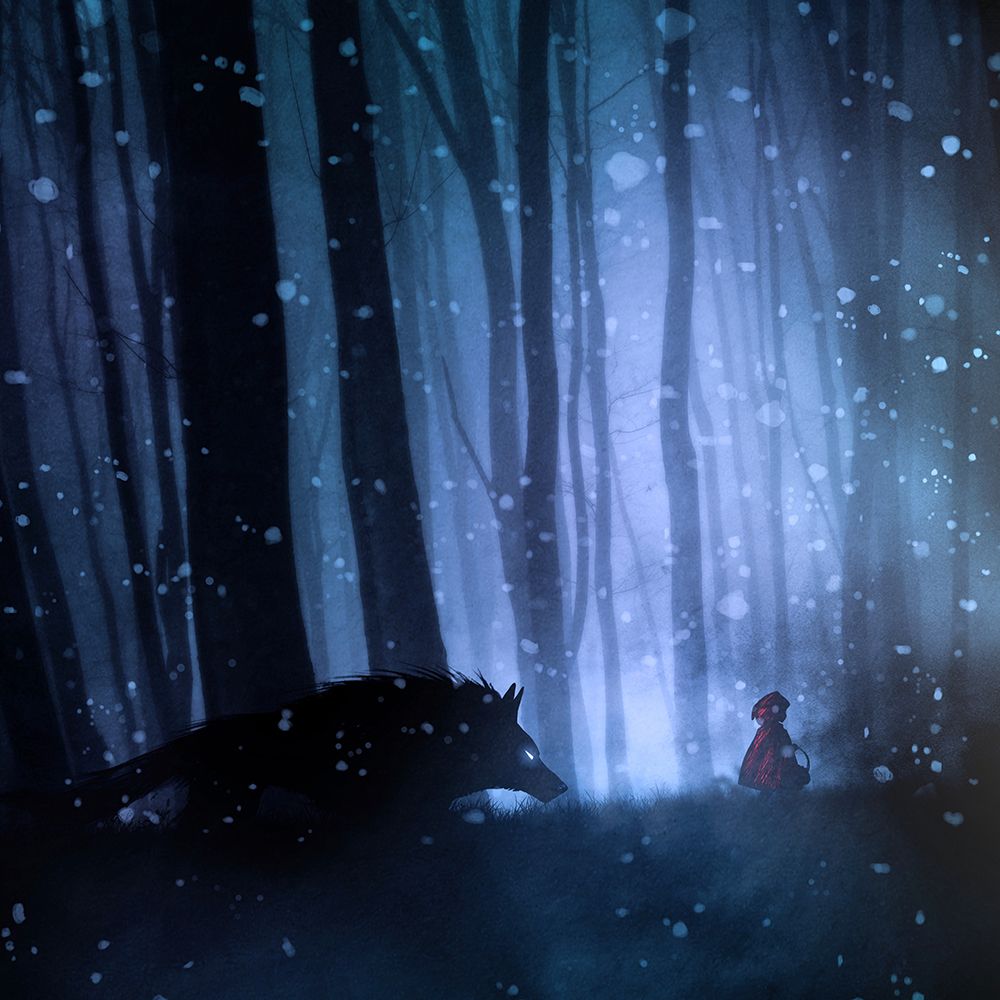 Little Red Riding Hood art print by Sebastien Del Grosso for $57.95 CAD