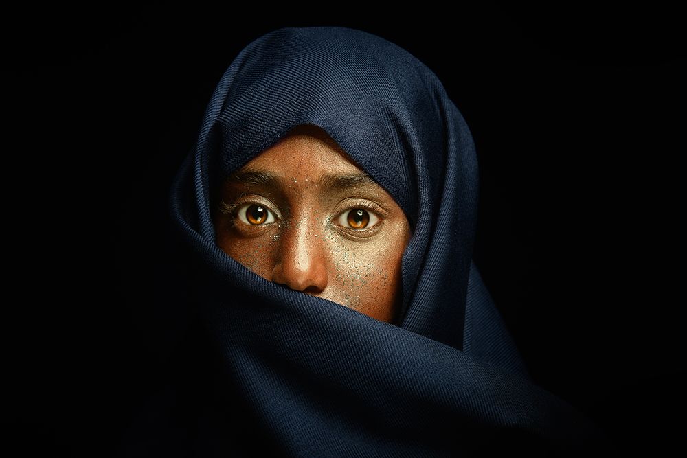 Gold eyes art print by FATHI ALDARWISH for $57.95 CAD