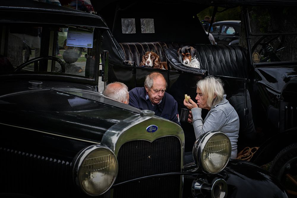 snack between oldsmobiles art print by Robert Semnic for $57.95 CAD