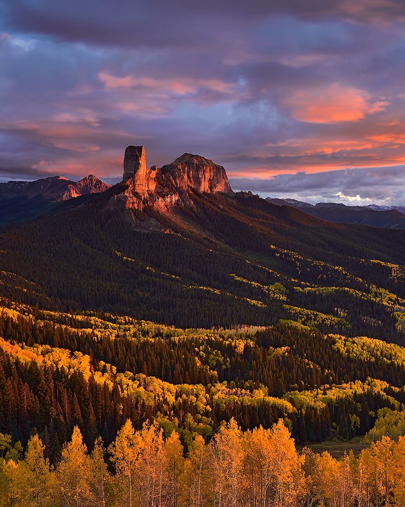 Chimney Rock Sunset art print by Mei Xu for $57.95 CAD