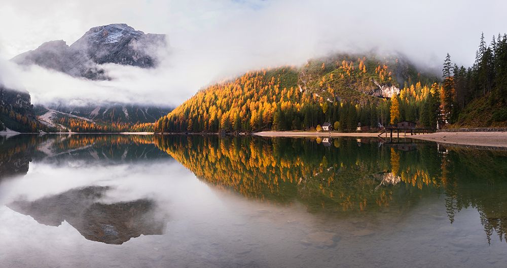 Lake Braies art print by Ales Krivec for $57.95 CAD