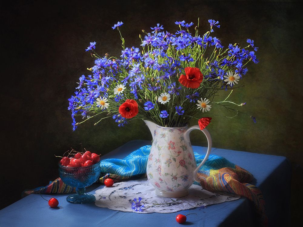 Summer Still Life With Wildflowers art print by Tatyana Skorokhod for $57.95 CAD