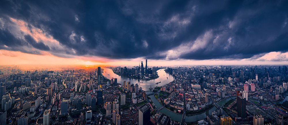Shanghai In The Cloud art print by Vview Chen for $57.95 CAD