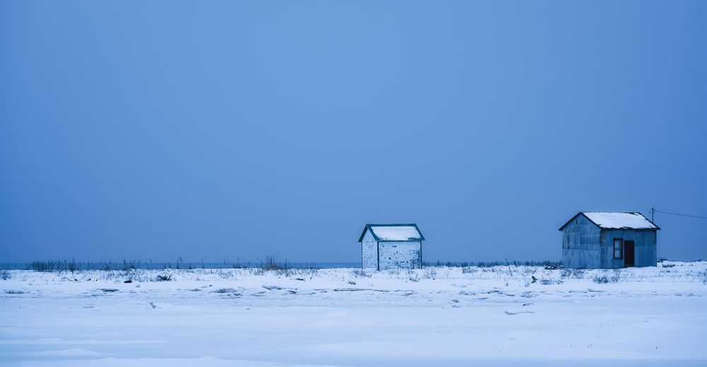 Two shacks art print by Christian Duguay for $57.95 CAD