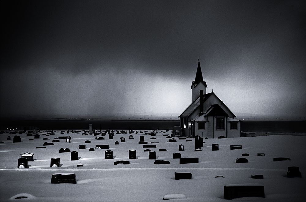 White Chapel before storm art print by Julien Oncete for $57.95 CAD