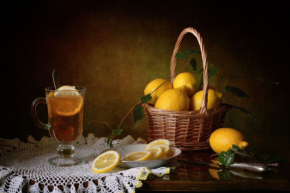 Still life with lemons art print by Tatyana Skorokhod for $57.95 CAD