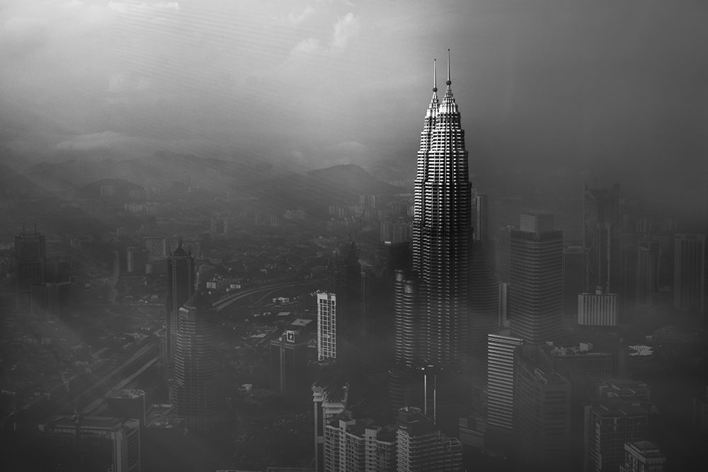 Petronas Towers in a Foggy Afternoon art print by Nader El Assy for $57.95 CAD