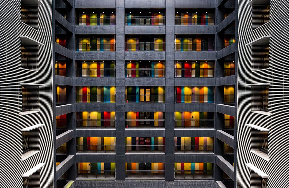 The colored doors art print by Marc Pelissier for $57.95 CAD