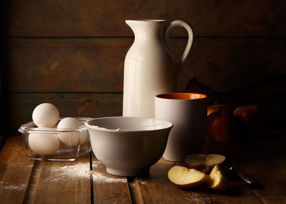 Still Life with eggs and apples art print by Luiz Laercio for $57.95 CAD