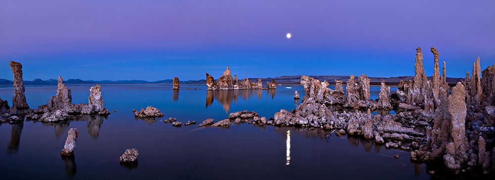 Mono Lake moon rise art print by Hua Zhu for $57.95 CAD