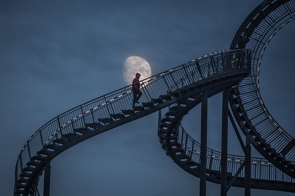 Stairway to the moon art print by Roelof de Hoog for $57.95 CAD