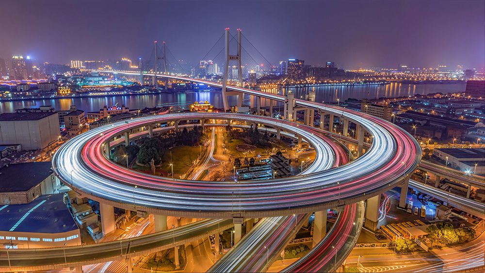 The Nanpu Bridge art print by Zhibo Chen for $57.95 CAD
