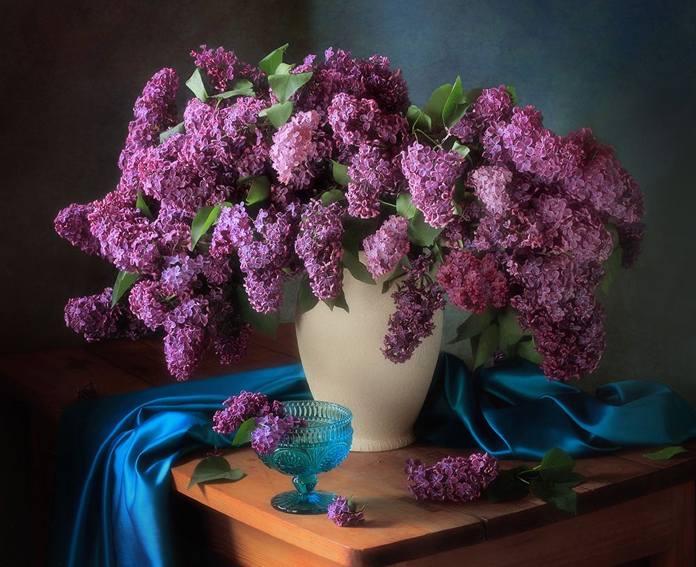 Still Life With Fragrant Lilac art print by Tatyana Skorokhod for $57.95 CAD